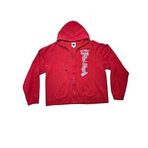 Detroit Red Wings 1926 Red Zip-Up Hoodie XL NHL Licensed